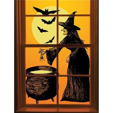Witch Window Decal Clings: Affordable and Easy Halloween Decorations